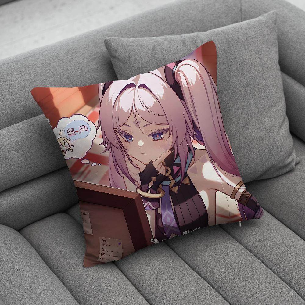 GGenshin Impact Citlali Pillow Case Soft Cushion Cases for Farmhouse Sofa Decor Home Decorations and Protector