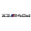 Серый значок для BMW X3M X4M X5M X6M X7 M Power Значки Шильдик Логотип 40i 40d 50i 50d 60d 60i ABS Задний логотип Автоаксессуары
