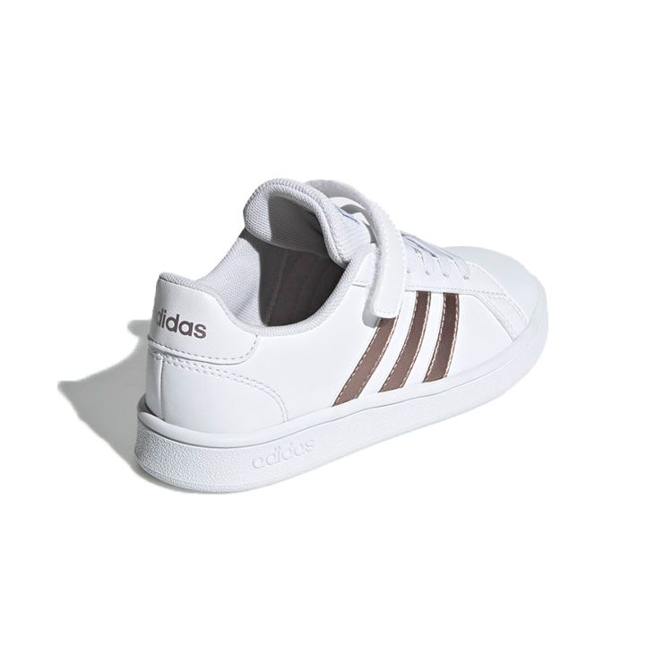 Adidas Neo Grand Court Low Top Kids Sneakers Kids Sneakers White Platinum EF0107