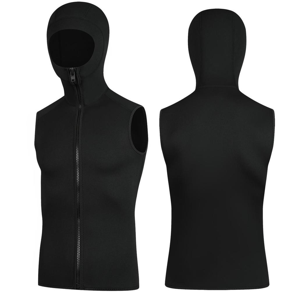 Унисекс гидрожилет для дайвинга 3 мм с капюшоном – Теплый гидрокостюм для серфинга, виндсерфинга и защиты от холода