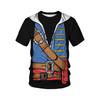 Летний топ с круглым вырезом и 3D-принтом американского флага, модная повседневная мужская футболка с коротким рукавом