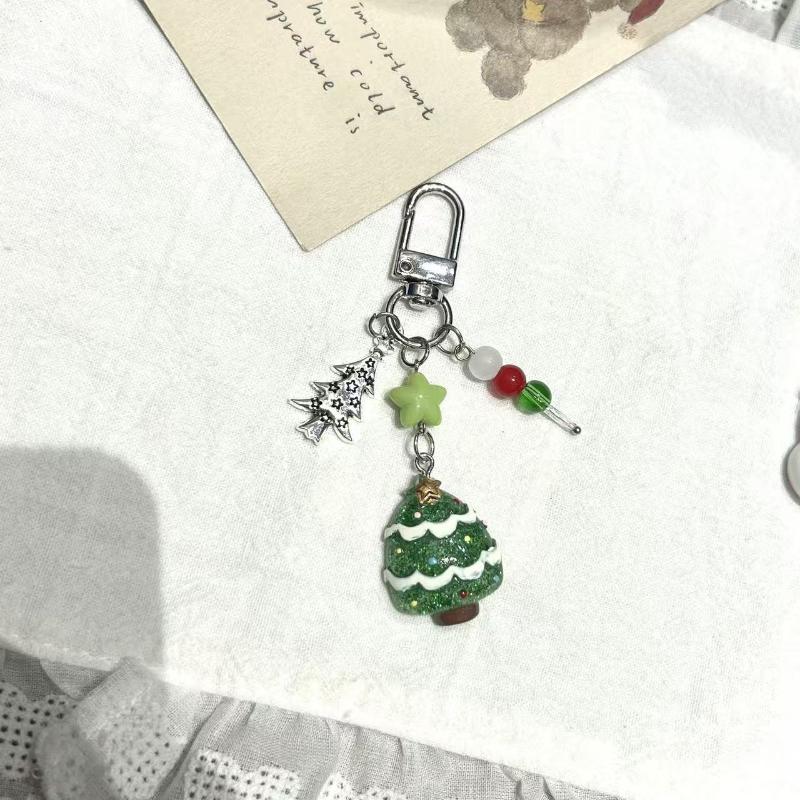 Милая зимняя цепочка для мобильного телефона со снежинкой и снеговиком, подвеска для рождественской елки и рюкзака, украшение, новогодний подарок