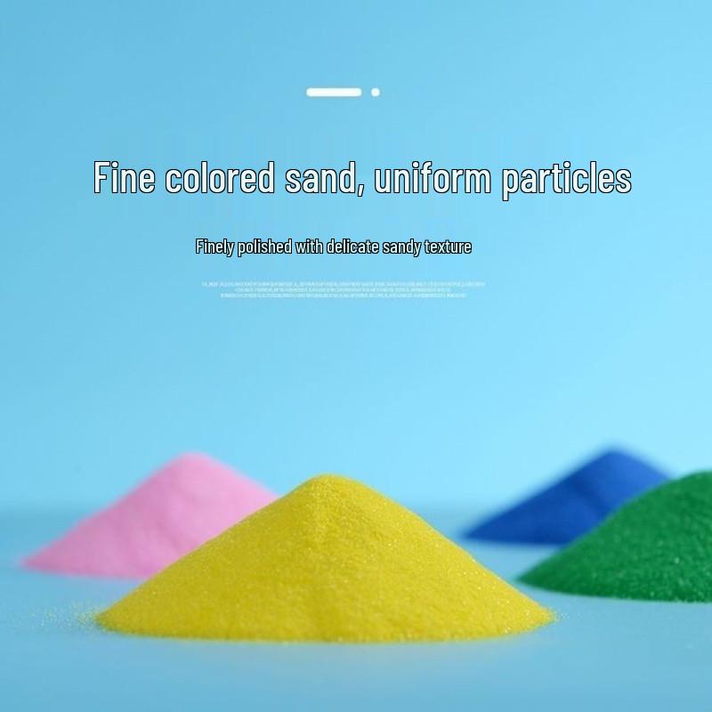 Цветной песок для искусства и игр - Мелкий песок в маленьких пакетах, Идеально подходит для детских развлечений и поделок