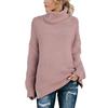 Women's Casualsolid Color Casual Thick Line Long Sleeve Turtleneck Sweater