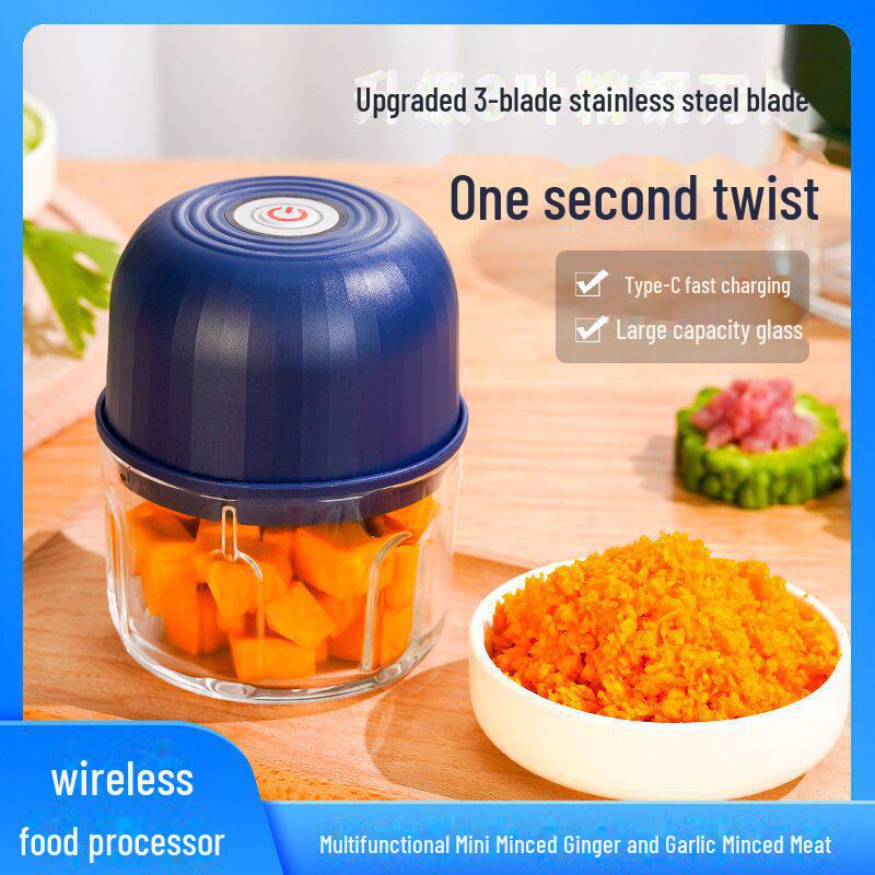JLL7003 Мини электрическая толкушка для чеснока, беспроводной кухонный комбайн с зарядкой Type-C