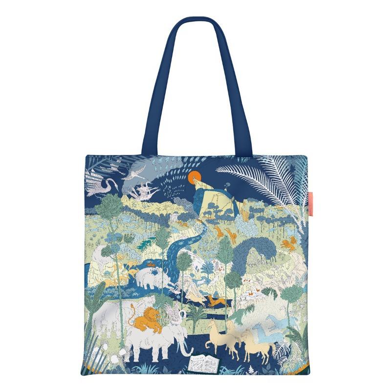 Spring new printed handbag women's oil painting series handbag shoulder bag tote bag fashion canvas bag