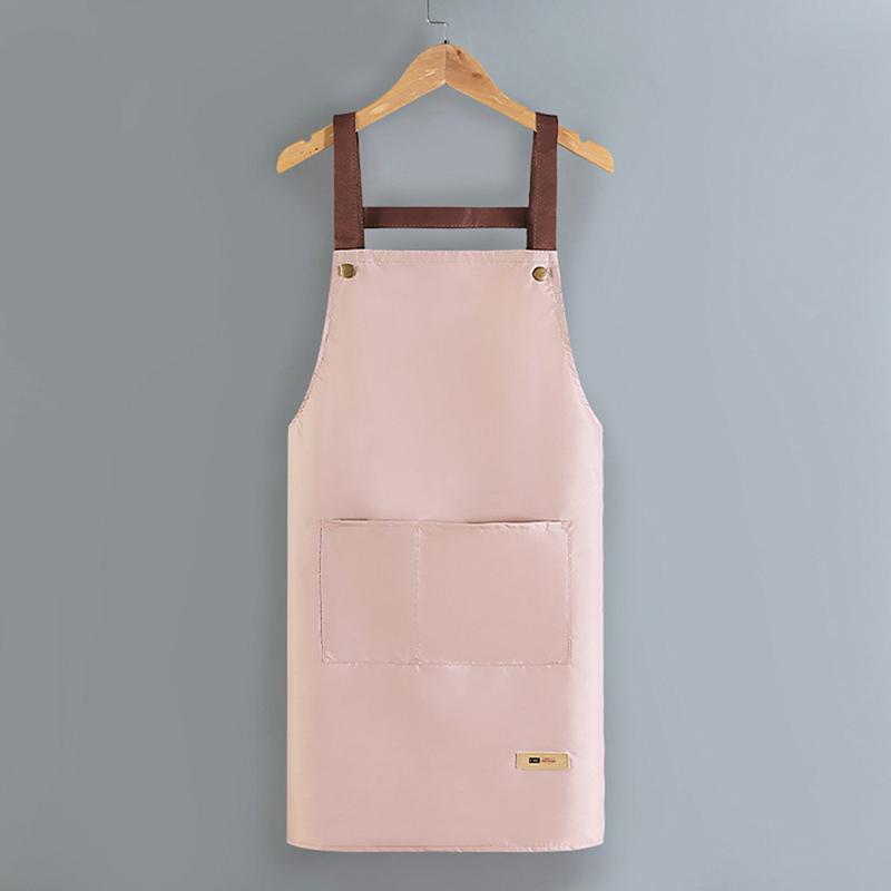 Перфектный кухонный фартук женский водонепроницаемый модный фартук с карманами женский высокий фартук официанта поварская рабочая форма