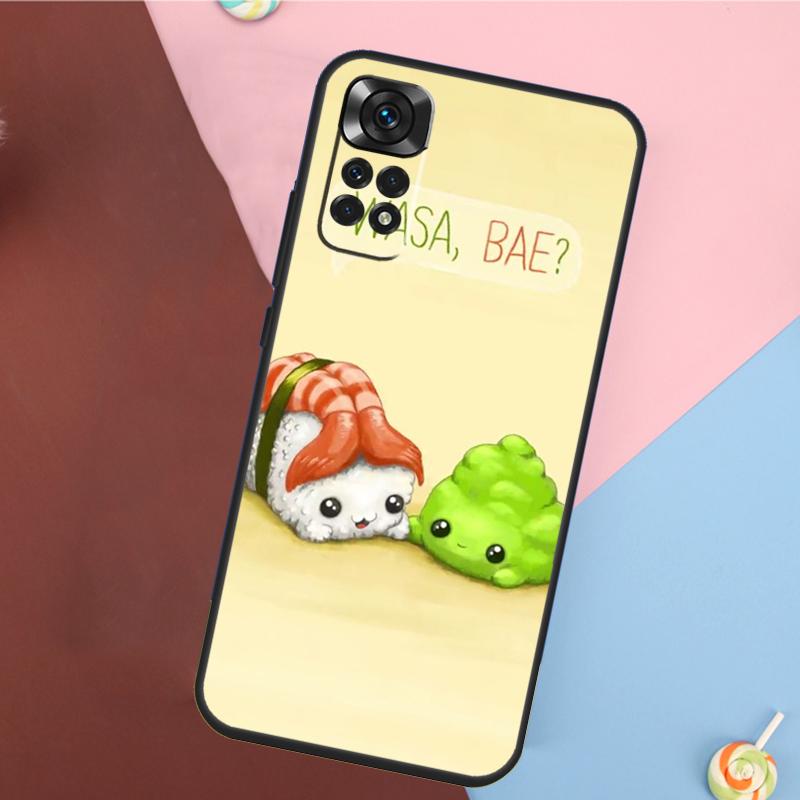 Суши Роллы Рис Кухня Еда Милый Чехол Для Xiaomi Redmi Note 13 Pro 14 12 11 9 10 9S 10S 11S 12S Redmi 10C 12C 13C 14C Чехол