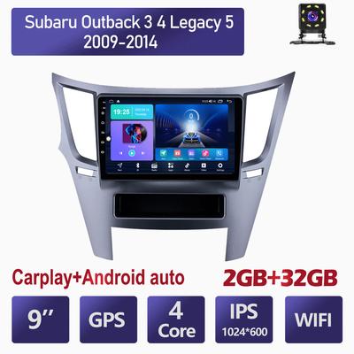 Автомобильное радио на базе Android для Subaru Outback 3 4 Legacy 5 2009-2016, мультимедийный плеер, GPS-навигация, 2 din, стерео, 2 + 32 ГБ