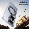 KEYSION Вращающийся на 360° магнитный чехол-подставка с кольцом для HONOR Magic Vs3, прозрачный жесткий чехол для ПК-телефона со стеклянным защитным экраном