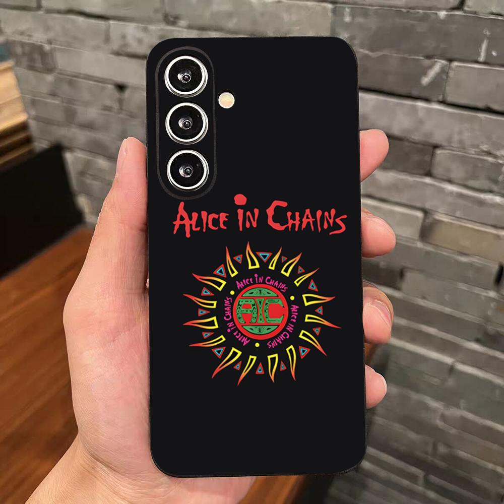 Retro Band Alice In Chains Phone Case For Samsung S26 S25 Edge S24 S23 S22 S21 S20 Ultra Plus Fe Galaxy Silicon Cover