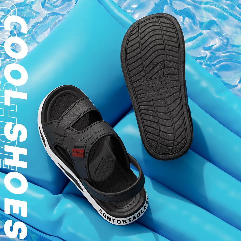 Summer Men Sandals Flat Soft Beach Sandals Fashion Comfortable Non-slip Sandals Lightweight Casual Men Sandals