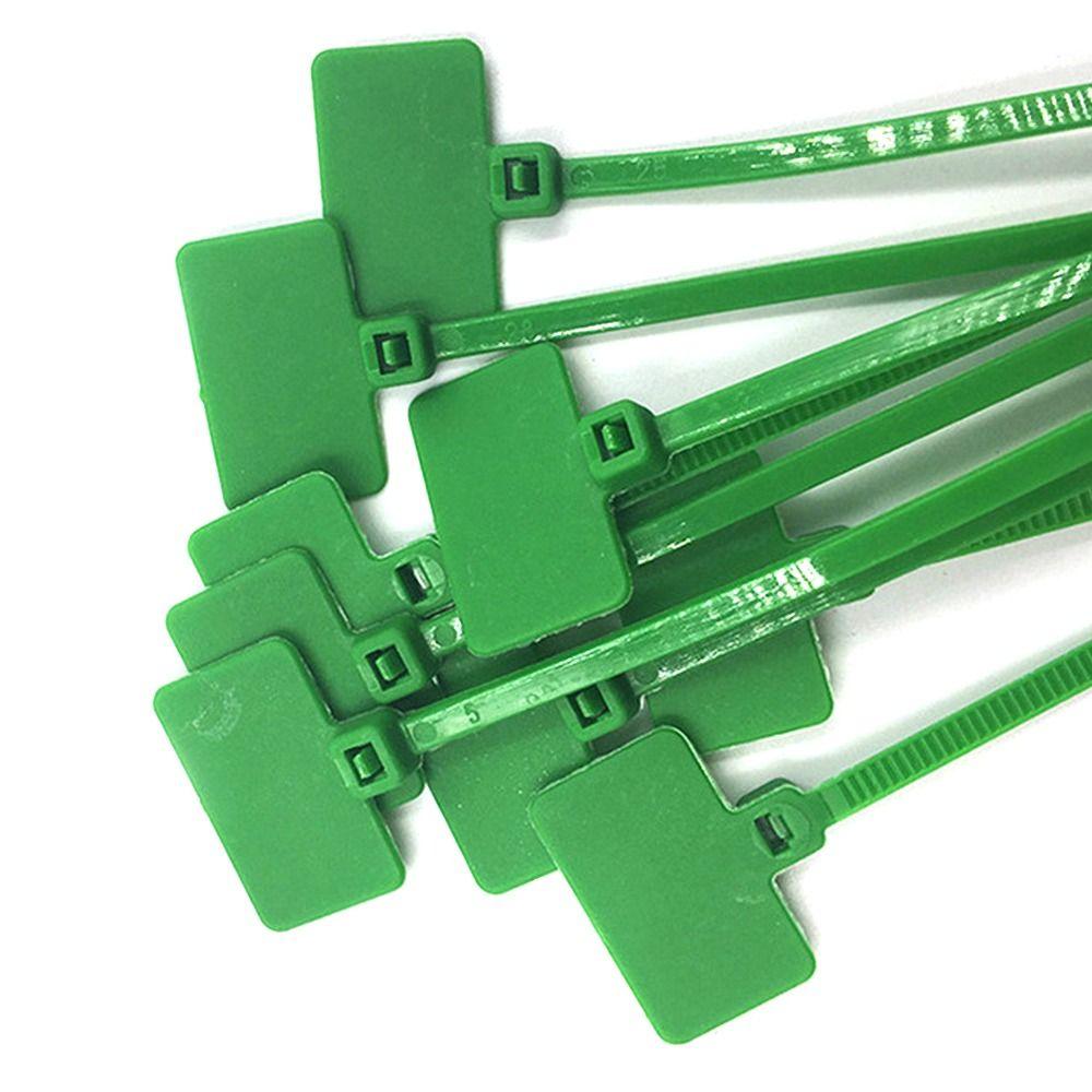 100 шт. Обвязочная лента Самозатягивающиеся хомуты-молнии Бирки-метки Сетка Проволочный маркер Цветная бирка Кабельные стяжки Нейлоновые стяжки Кабельная бирка