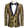 Men's Floral Dress Suit Luxury Embroidered Wedding Blazer Dinner Tuxedo Jacket