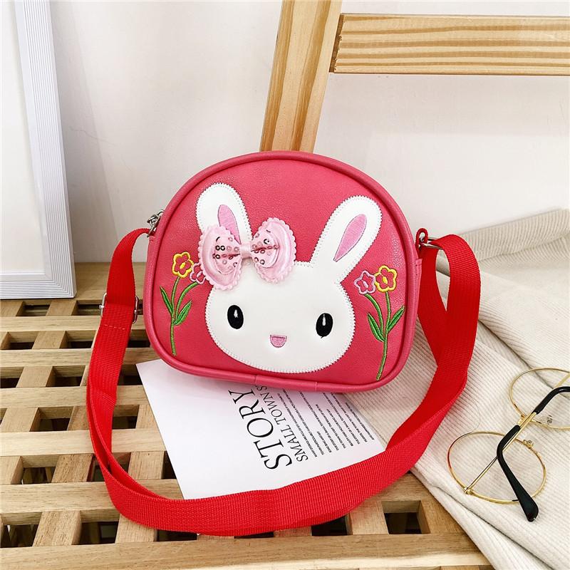Rabbit Mouse And Shoulder Bag Adjustable Shoulder Strap Childrens Zipper Design
