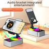 3-in-1 Foldable Mobile Holder with Bluetooth Speaker & Power Bank