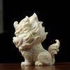 Ivory Fruit Kylin Tea Pet Decoration Zhaocai Kylin Home Living Room Tea Table Landscape Carving Arts and Crafts