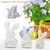 DIY Rabbit Silicone Candle Molds Plaster Crafts Bow Rabbit Silicone Mold  for Easter Party