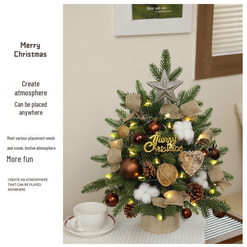 45/60cm Christmas Tree with Ornaments - Ideal for Home, Mall, or Reception Décor