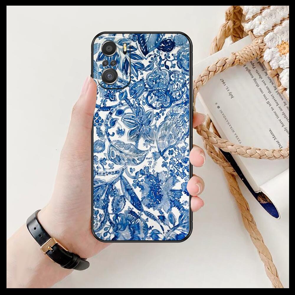 Art Flowers Banana Leaf Phone Case For Xiaomi Redmi 11 Lite Pro Ultra 10 9 8 MIX 4 FOLD 10T Black Cover Silicone Back Prett