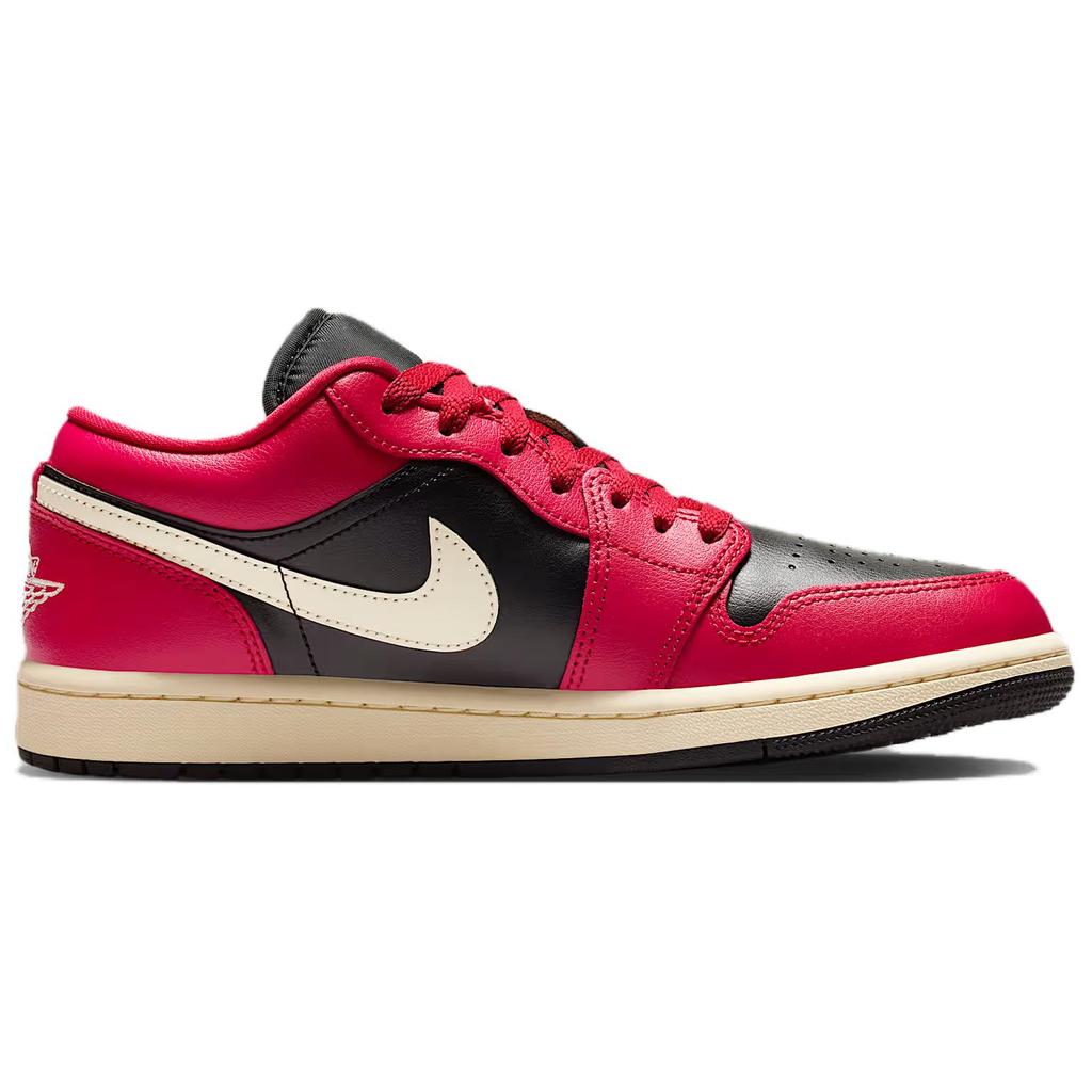 Jordan Air Jordan 1 Low Винтажные Баскетбольные Кроссовки Женские Черно-Красные DC0774-605