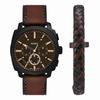Paseul Fs6102Set (Machine) Machine Chronograph Bracelet Set Men'S Leather Watch