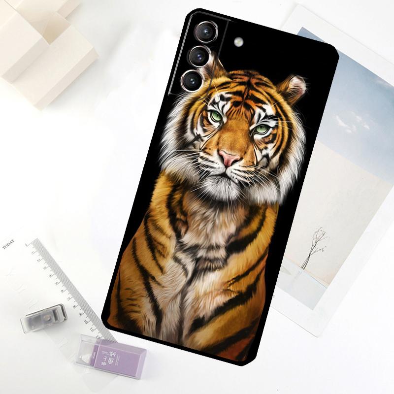 Animal Tiger Art Phone Case For Samsung Galaxy S25 FE S20 FE S21 S22 S23 S24 S25 S26 Ultra S10 S25 Plus Cover