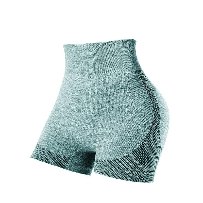 Модная женская женская короткая подтяжка бедер с тонкой талией персикового цвета, спортивная обтягивающая эластичная одежда для фитнеса и йоги