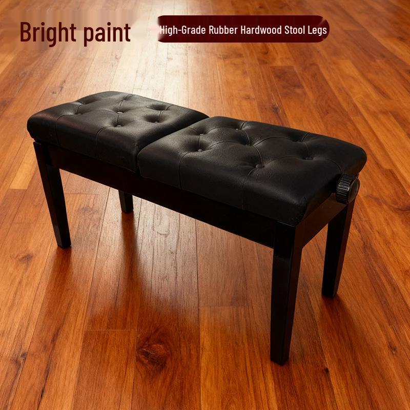 Duet Piano Bench with Independent Lifting and Baking Varnish Finish