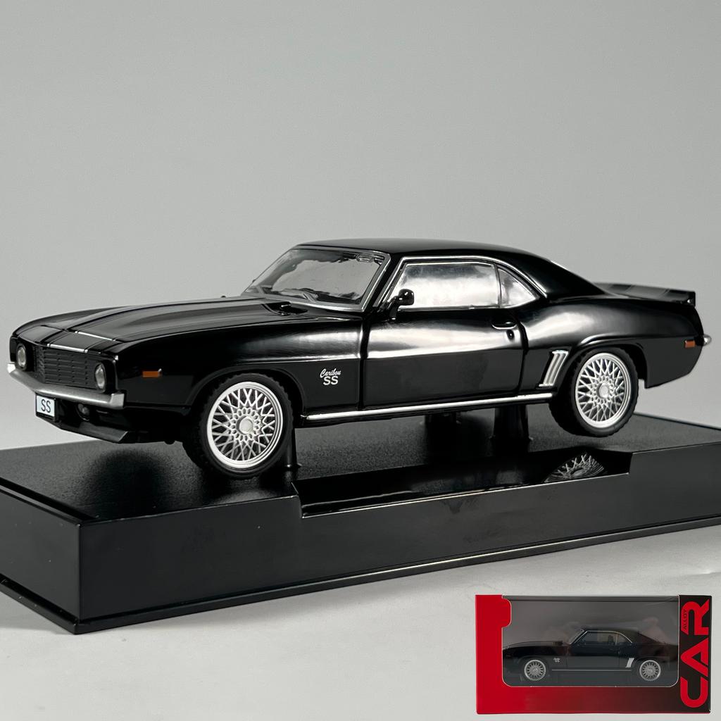 1:32 Chevrolet Camaro SS 350 1969 Super Classic Sports Cars Alloy Metal Diecast Model Car Home Trendy Toys Ornaments Holiday Boy