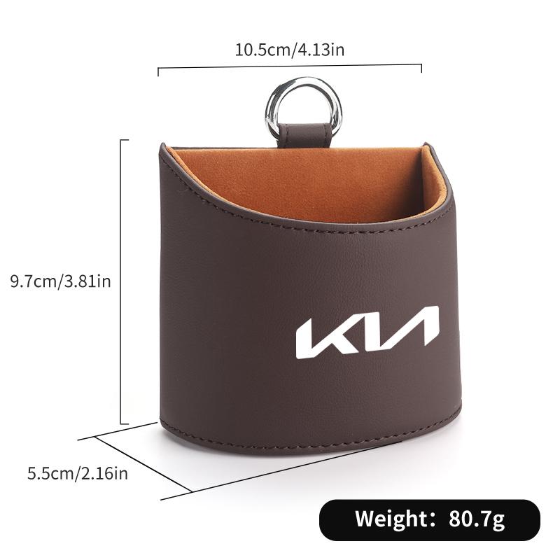 GWXN5 Car Air Vent Outlet Storage Bag Door Side Key Storage Box For KIA K5 K2 Optima Soul Spectra Niro Cadenza Sephia Carens
