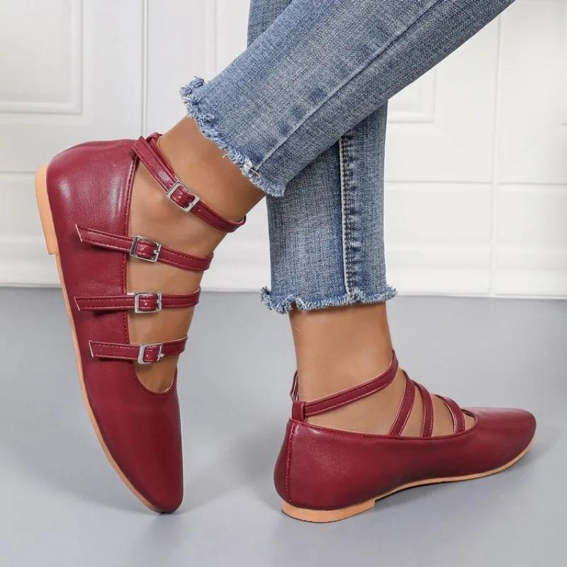 Туфли Мэри Джейн на квадратном каблуке с квадратным носком, на среднем каблуке, балетки, весна-осень, однотонные, женская обувь, ремешок с пряжкой, модная женская обувь, новые