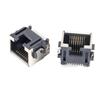 Pack Of 10Pcs RJ45 Ethernet Female Jacks Socket Metal Shielding SMTs Mount For Networking Devices PCB Replacement H=8.6
