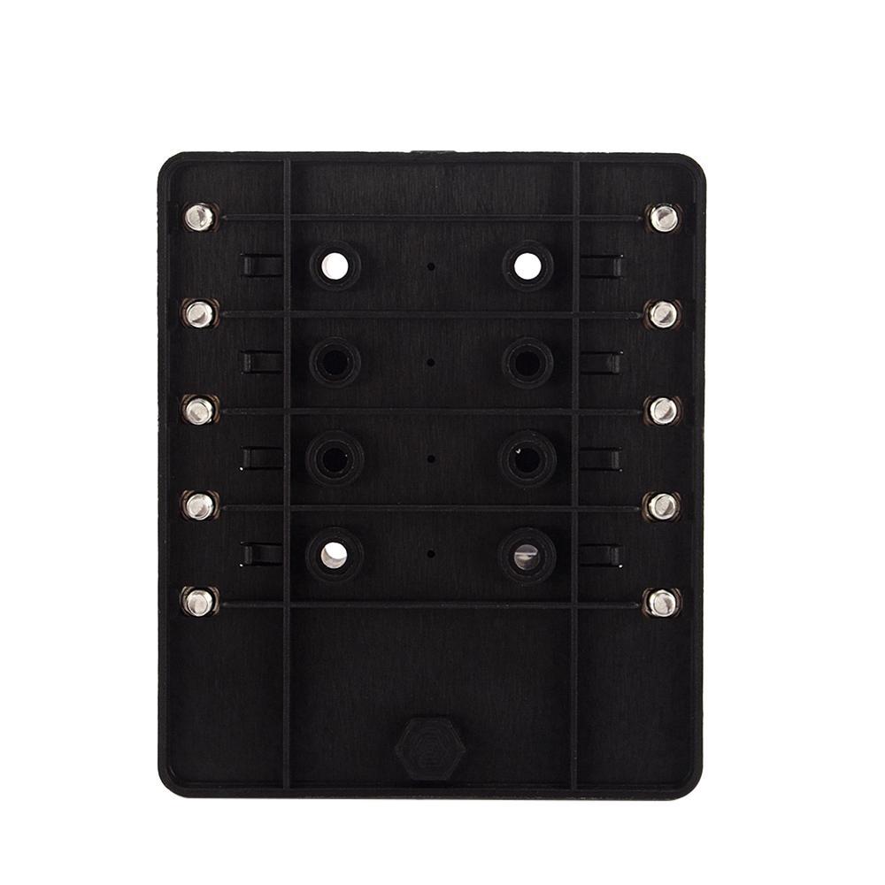 Держатель блока предохранителей с 10 контактами, блоки предохранителей с красным светодиодным индикатором, 10 предохранителей, 10 клемм для автомобиля, лодки, морского транспорта, каравана