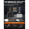 D3S D1S LED Headlights Canbus 1:1 HID D2S D4S D8S D1R D2R D3R D4R Auto Lamp 1600000LM 1200W Plug&Play Turbo LED Bulb For Car