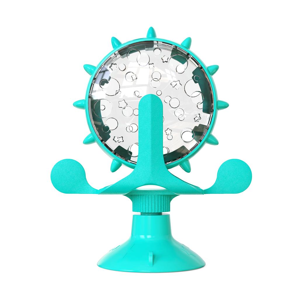 Игрушка для медленной кормушки для котят и щенков, для маленьких собак и кошек, забавная присоска с колокольчиком, колесо обозрения, игрушки для раздачи еды, товары для мопсов