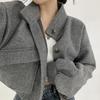 Autumn and Winter Women Short Style Woolen Coat Stand-Up Collar Loose Fit for Women