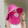 Face And Neck Sunhat Wide Brim UV Protection Hat Casual Summer Sunscreen  Outdoor