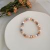 6-7mm Freshwater Pearl Bracelet 16cm 18cm 20cm Stretch White Pink Purple Mix Color Bracelet Jewelry Gift 2025 New Arrivals