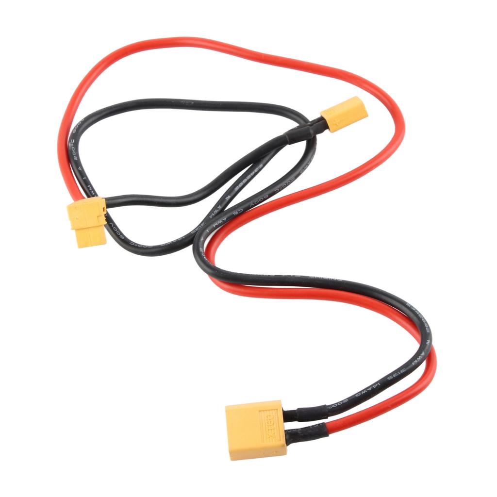 AWM14 Silicone Fireproof Power Adapter Cable XT60 Female To XT30 Elbow 90 Degrees Power Connector