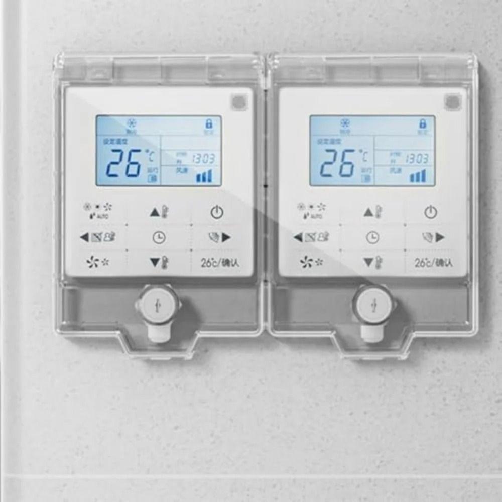 Lockable Child Safety Cover Childproof Light Switch Plate Covers Air Conditioner Panel Cover  Home