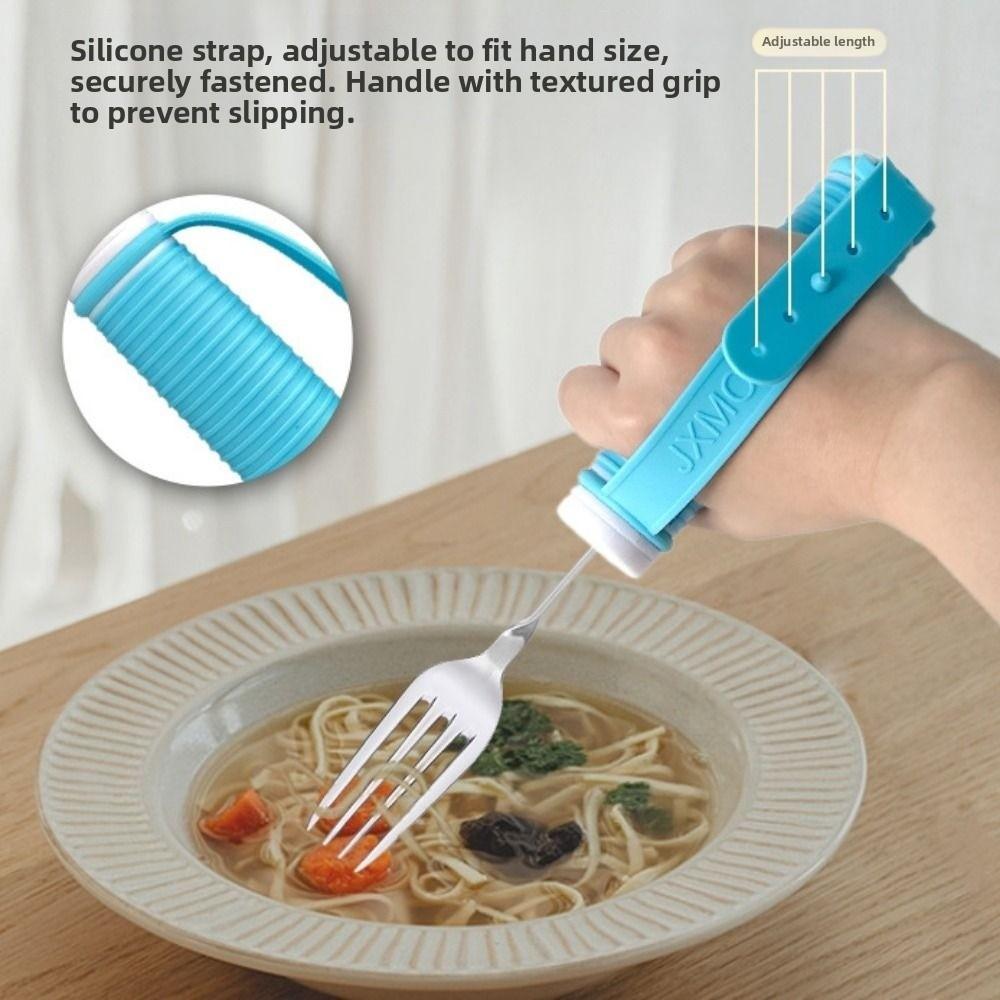Angle Adjustable Anti-Slip Eating Spoon Anti-Shake Food Aid Fork Stroke Recovery