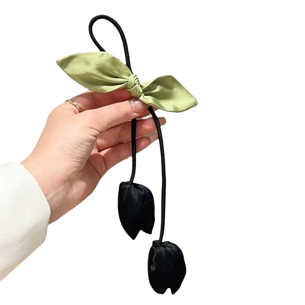 Кисточки Цветок Кольцо для волос Бант Эластичная резинка для волос Сладкий Тюльпан Веревка для волос Девочка