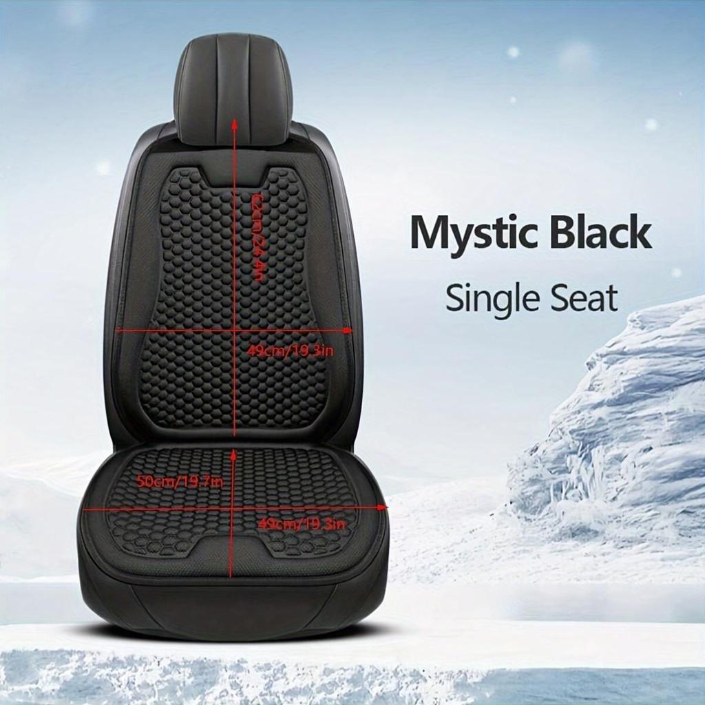 1pc Car Seat Cushion - All-Season Breathable Cooling Pad with Non-Slip Base,Cooling & Heating Efficiency,Easy-to-Clean - Compatible with Most Vehicles