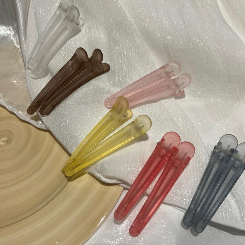 5 шт. матовые заколки-уточки, цветные заколки для волос, модные заколки для челки, парикмахерские заколки, заколки, аксессуары для головных уборов