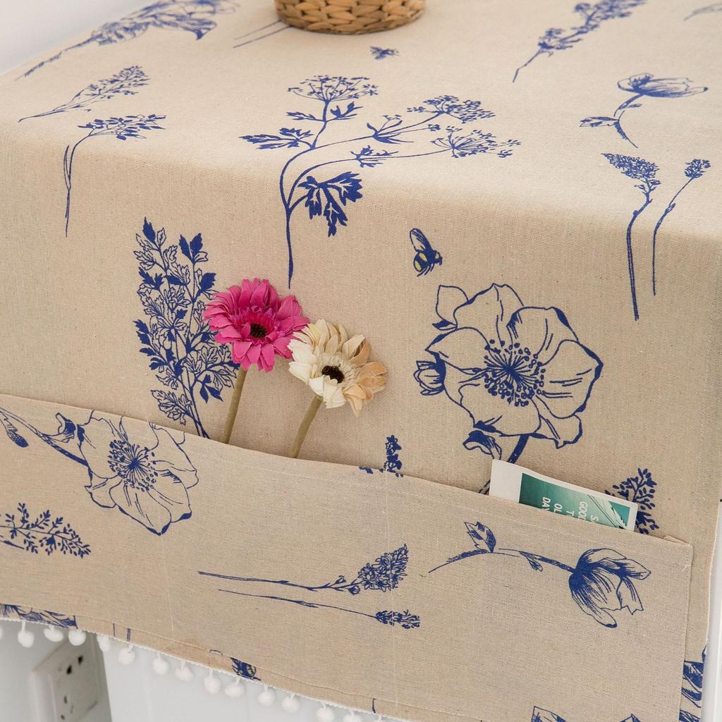 Table Cover Waterproof Dryer Covers for The Top Fridge Dust Cover Anti-slip Washer and Dryer Top Covers for Home and Kitchen Dust-proof