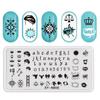 1 PC  Nail Art Templates Stamping Plate Design Flower Butterfly Glass Temperature Lace Stamp Templates Plates Image Decor