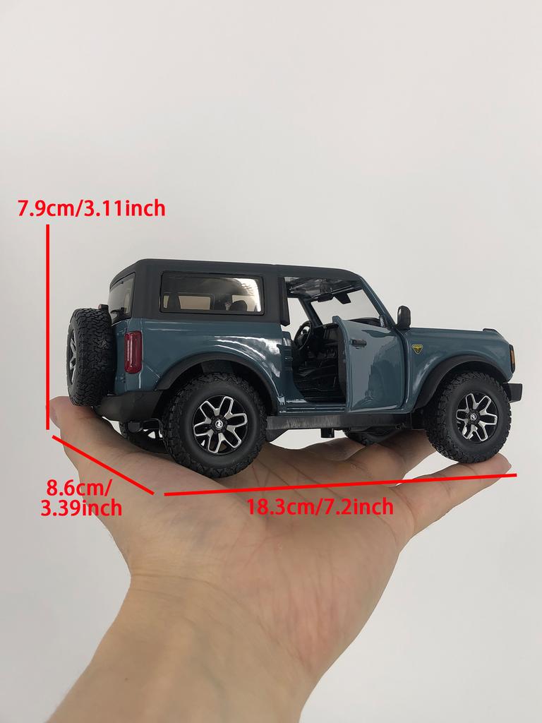 AJL1 Maisto 1:2021 Ford Bronco Badlands, модель автомобиля, металлическое украшение из цинкового сплава, коллекционный подарочный автомобиль, 24