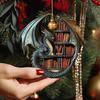 Подвеска для книжной полки в виде дракона, акриловое украшение на рождественскую елку, 2D, плоская книжная полка, украшение в виде дракона, сувенир