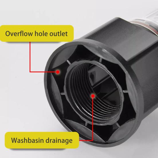 Bathroom Sink Drain Kit with Flexible Expandable P-Trap Leak-Proof Odor Prevention Easy Installation